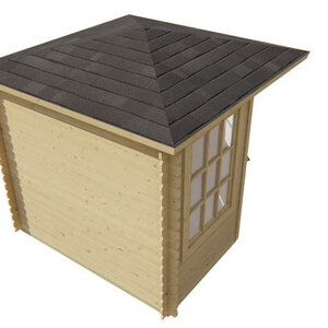 Casas de Madera Alcira - Diáfana - 5 m2 - Modelo Jos - Caseta de madera JOS - lateral
