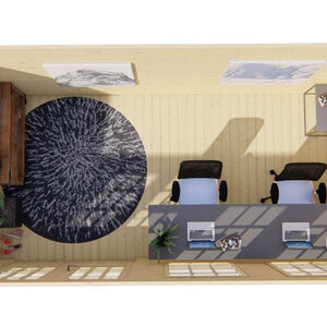 Casas de Madera Reinosa - Diáfana - 11 m2 - Modelo Justine - Casas de madera modernas modelo Justine interior