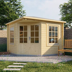 Casas de Madera Prefabricadas Olot - Diáfana - 7 m2 - Modelo Emma - Caseta EMMA - HOBYCASA portada