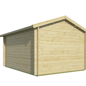 Casas de Madera Trujillo - Diáfana - 11 m2 - Modelo Peggie - Caseta PEGGIE  - Hobycasa render trasero