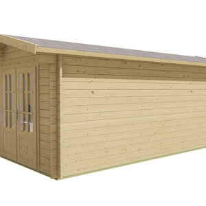 Casas de Madera Prefabricadas Montoro - Diáfana - 16 m2 - Modelo Rick - Caseta RICK - HOBYCASA frontal