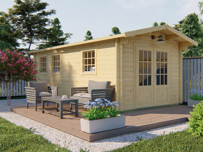 Casas de Madera Prefabricadas Montoro - Diáfana - 16 m2 - Modelo Rick