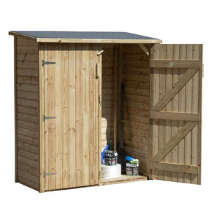 Armario de Madera Tratada para Exterior 153x73 cms - Bayern - Armario tratado para exterior 153x73 cms - BAYERN sin fondo