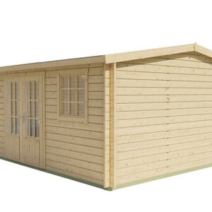 Casas de Madera Águilas - Diáfana - 23 m2 - Modelo Dianne - Casas de madera DIANNE - HOBYCASA - render frontal