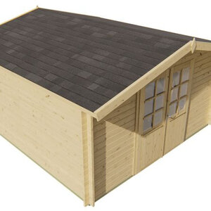 Casas de Madera Lugo - Diáfana - 15 m2 - Modelo Gunda - Caseta de madera GUNDA - HOBYCASA frontal