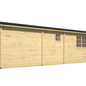 Casas Prefabricadas de Madera Girona - 1 dormitorio - 25 m2 - Modelo Ava - Casa de madera AVA - trasera
