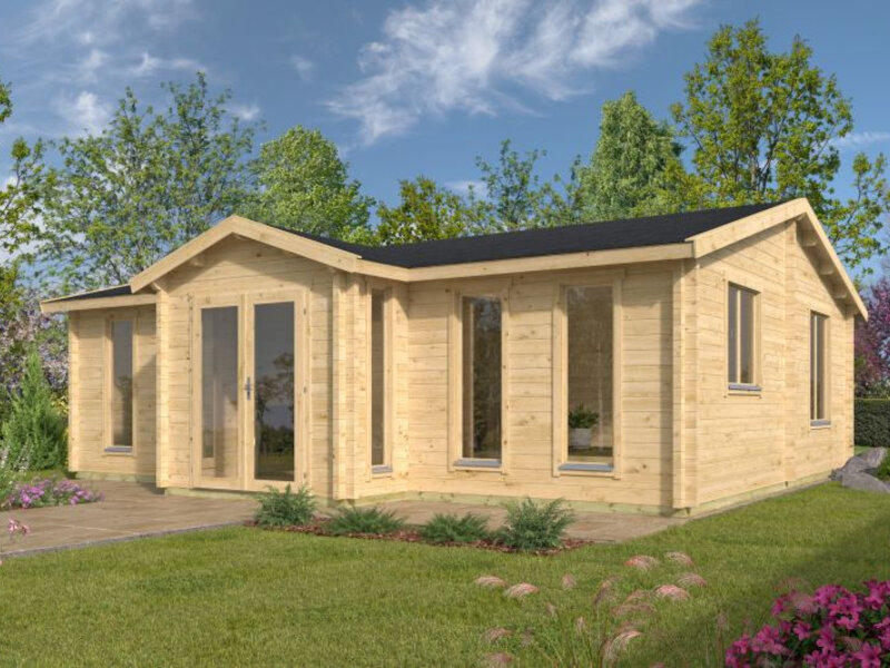 Casas Prefabricadas de Madera Candelaria - 2 dormitorios - 54 m2 - Modelo Mullingar