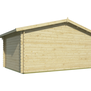 Casas de Madera Prefabricadas Tordesillas - Diáfana - 14 m2 - Modelo Rome-Rika - Caseta ROME - Hobycasa detras