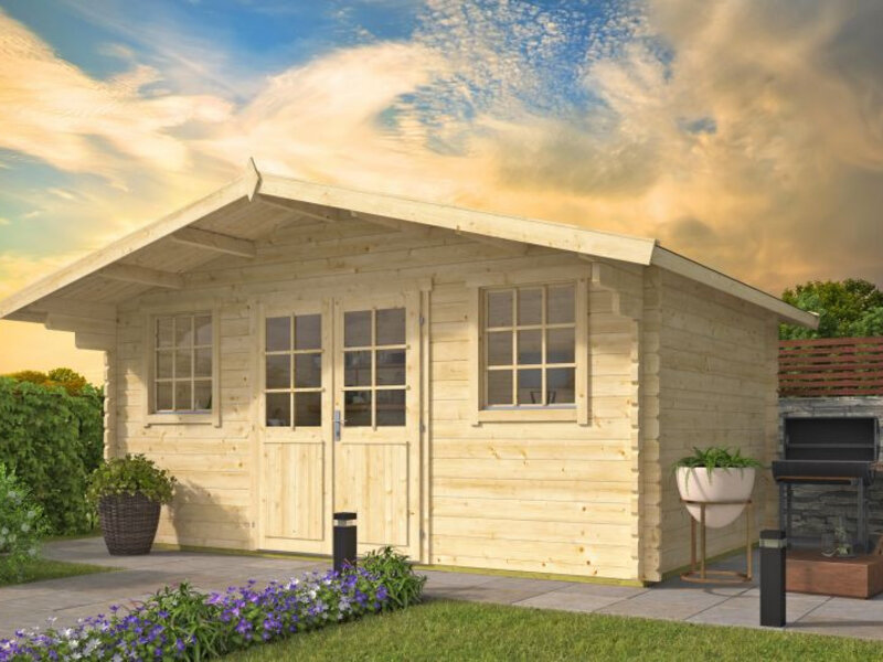 Casas de Madera Prefabricadas Tordesillas - Diáfana - 14 m2 - Modelo Rome-Rika