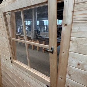 Casetas de Madera Gorliz - NUEVO DISEÑO MEJORADO - 400X300 - 28MM - Caseta de madera GORLIZ - OSCILOBATIENTE
