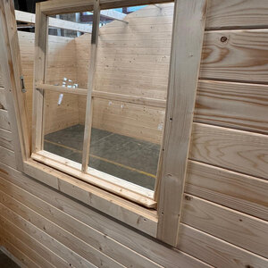 Casetas de Madera Gorliz - NUEVO DISEÑO MEJORADO - 400X300 - 28MM - Caseta de madera GORLIZ - VENTANA
