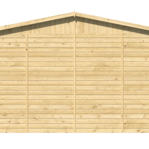Caseta de madera barata UTRERA de 4X3 de Paneles Preensamblados - Caseta de madera barata UTRERA de 4X3 de Paneles Preensamblados render detras
