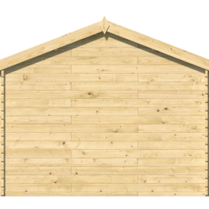 Caseta de Jardín barata SEVILLA de 3x3 en 34mm - Caseta de Jardin barata SEVILLA de 3x3 en 34mm detras