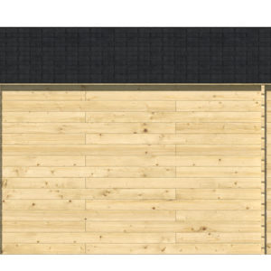 Caseta de Jardín barata SEVILLA de 3x3 en 34mm - Caseta de Jardin barata SEVILLA de 3x3 en 34mm lateral izquierdo