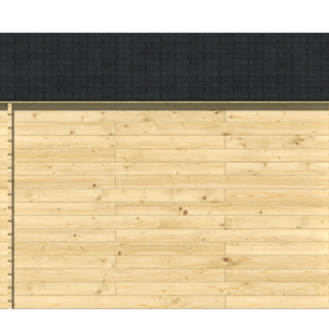 Caseta de Jardín barata SEVILLA de 3x3 en 34mm - Caseta de Jardin barata SEVILLA de 3x3 en 34mm lateral derecho