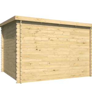 Caseta de jardín IBIZA 3x3 Moderna 28mm - Caseta de jardín IBIZA 3x3 Moderna 28mm render trasera