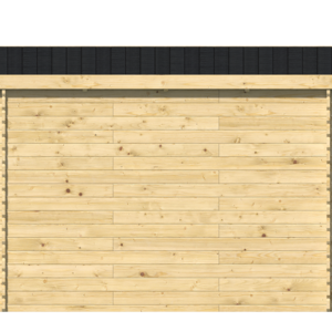 Caseta de jardín IBIZA 3x3 Moderna 28mm - Caseta de jardín IBIZA 3x3 Moderna 28mm lateral izquierdo