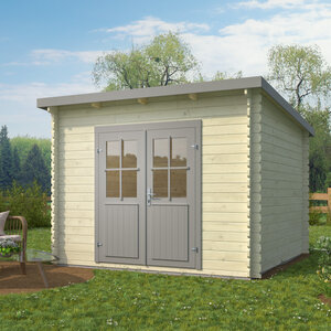 Caseta de jardín IBIZA 3x3 Moderna 28mm - Caseta de jardín IBIZA 3x3 Moderna 28mm portada lasur