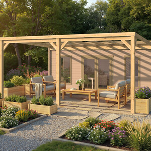 Pérgola Descubierta Anexa ROSES 400x570