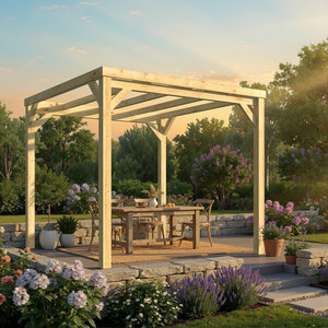 Pérgola Descubierta Autoportante 290x290 JIJONA-C