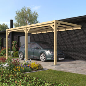Pérgola Descubierta Anexa ZAMORA 290x570 - Pérgola Descubierta Anexa ZAMORA 290x570 carport con techo