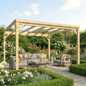 Pérgola Descubierta Autoportante 400X400 BLANES-C - Pérgola Descubierta Autoportante 400X400 BLANES-C