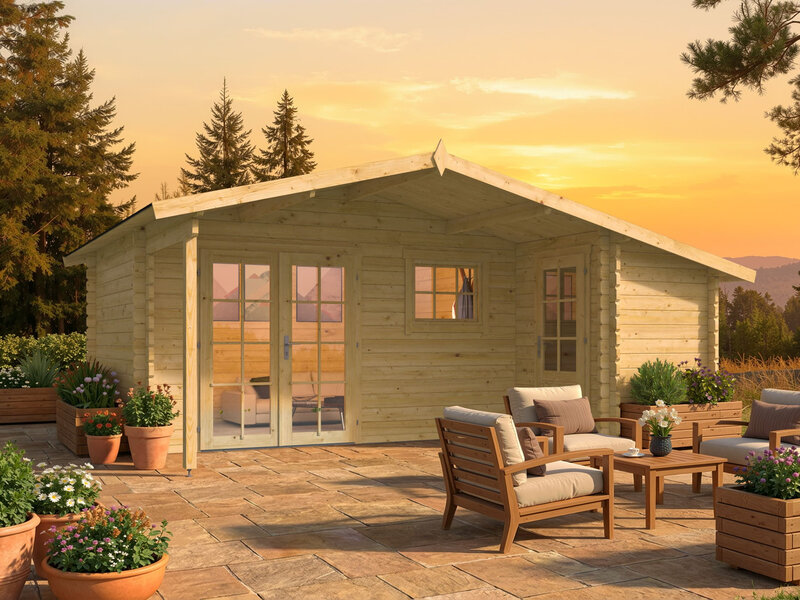 Casas de Madera Prefabricadas Galapagar - Diáfana - 11 m2 - Modelo Wolfgang