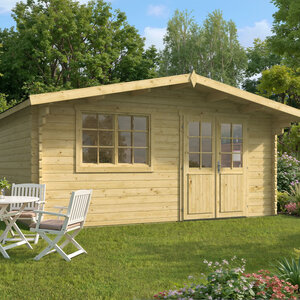 Casas de Madera Prefabricadas Gandía - 22 m2 - Diáfana - Modelo Hendrick - Casas de madera con climalit HENDRICK portada