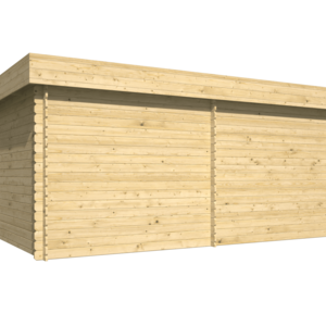 Casas de Madera Portugalete - Diáfana - 6 m2 - Modelo Stig - Casa de madera STIG - HOBYCASA render trasero