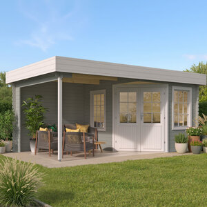 Casas de Madera Portugalete - Diáfana - 6 m2 - Modelo Stig - Casa de madera STIG - HOBYCASA con lasur