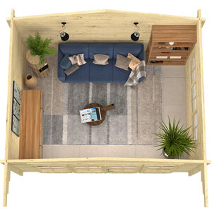 Casas de Madera Campello - Diáfana - 14 m2 - Modelo Blackpool - Casa de Campo BLACKPOOL - interior