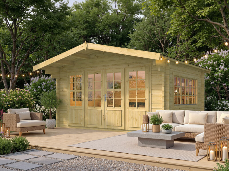 Casas de Madera Campello - Diáfana - 14 m2 - Modelo Blackpool