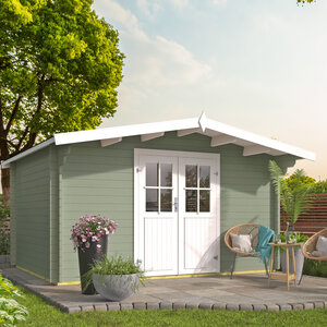 Casas de Madera Prefabricadas Modelo Murcia - Diáfana - 10 m2 - Casas de madera MURCIA CON LASUR