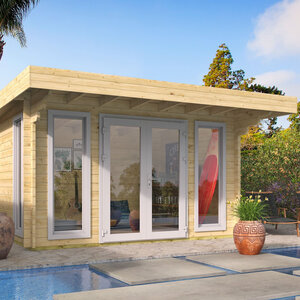 Casas de Madera Menorca - 10 m2 - Diáfana - Modelo James - Casas de madera Menorca - PVC