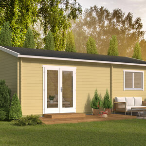 Casas Prefabricadas de Madera Lorca - 2 dormitorios - 36 m2 - Casas Prefabricadas de Madera Lorca - 2 dormitorios - 36 m2 - CON LASUR