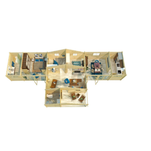 Casas Prefabricadas de Madera Euskadi - 4 dormitorios - 92 m2 - Casas Prefabricadas Euskadi 92 m2 - interior frente