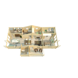 Casas Prefabricadas de Madera Euskadi - 4 dormitorios - 92 m2 - Casas Prefabricadas Euskadi 92 m2