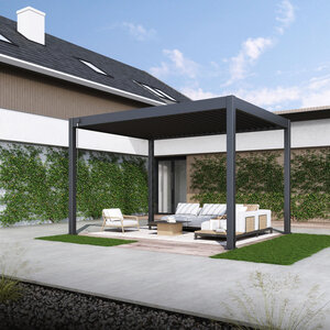 Pérgola de Aluminio Autoportante 300X400 - Pérgola de Aluminio Autoportante 300X400 - RENDER