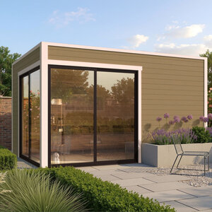 Casas de Madera Rico - 12 m2 - Diáfana - Modelo Rico - Casas de Madera Rico - 12 m2 - Diáfana - Render