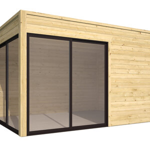 Casas de Madera Rico - 12 m2 - Diáfana - Modelo Rico - Casas de Madera Rico - 12 m2 - Diáfana - Vista