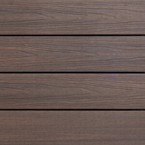 Tabla de tarima composite PuraShield, 2,3 x 13,8 x 400 cm, clips, maciza, color ipé (palet 91 uds)