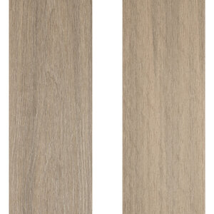 Tabla de tarima composite PuraShield, 2,3 x 21,0 x 300 cm, clips, alveolar, color gris claro (palet 90 uds)