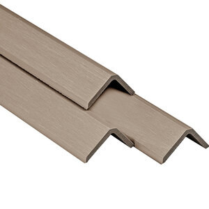 Perfil esquinero composite PuraShield, 5,0 x 4,1 x 300 cm, color gris claro (palet 250 uds)