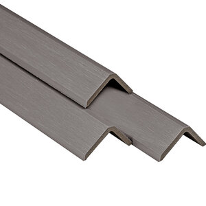 Perfil esquinero composite PuraShield, 5,0 x 4,1 x 300 cm, color gris oscuro (palet 250 uds)