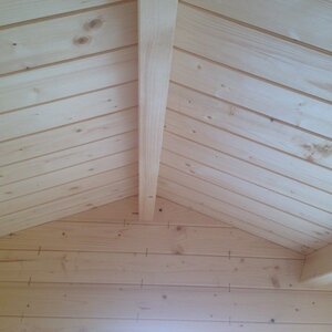 Casetas de Madera para Terraza Malva - Diáfana - 3 m2 - Casetas de madera para jardín MALVA - DETALLE VIGA