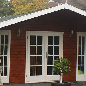 Casas de Madera Prefabricadas Yecla - Diáfana - 17 m2 - Modelo Gustav - Casas de madera GUSTAV - DETALLES EN BLANCO