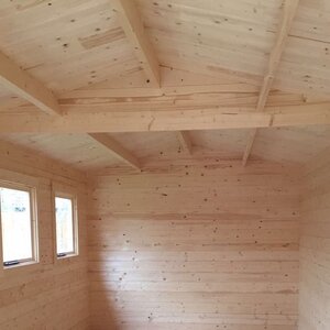 Casas de Madera Prefabricadas Montoro - Diáfana - 16 m2 - Modelo Rick - Caseta RICK - HOBYCASA interior