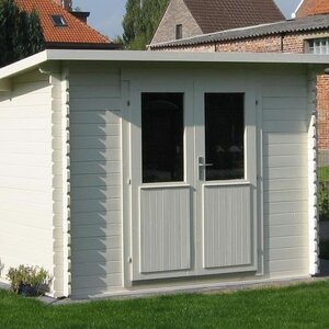 Casas de Madera Albuquerque - Diáfana - 6 m2 - Modelo Mila - Caseta MILA - LASUR BLANCO