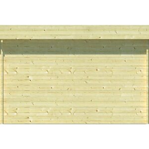 Garaje de Madera Moderno Marketa - Diáfano - 18 m2 - Garaje de madera MARKETTA - DIBUJO LATERAL