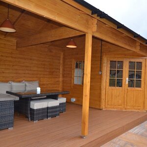Casas de Madera Úbeda - Diáfana - 10 m2 - Modelo Paiva - Casa de Campo PAIVA - LATERAL